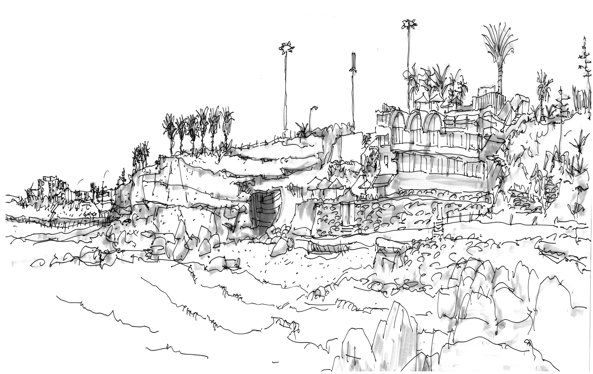 Praia da Bafureira - Parede/ Desenho - Luís Pedro Cruz