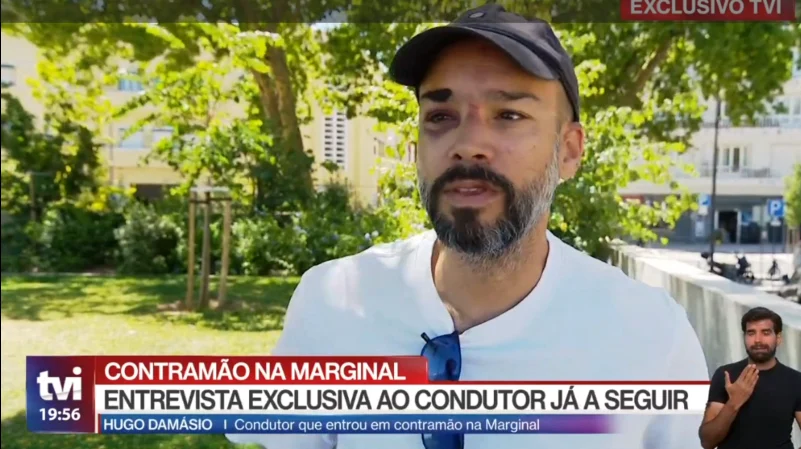 carro entra em contramão